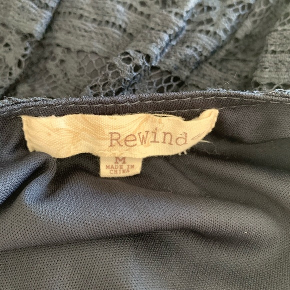 Rewind Navy Blue Lace Dress sz M - Picture 5 of 6